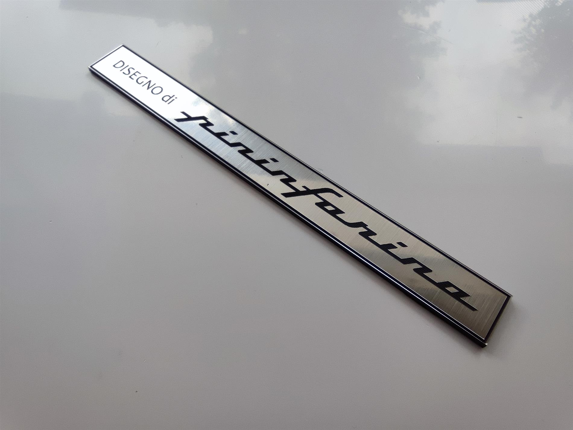 2li takım Disegno di Pininfarina plaket etiket gümüş veya siyah 2 renk seçenekli - Görsel 3