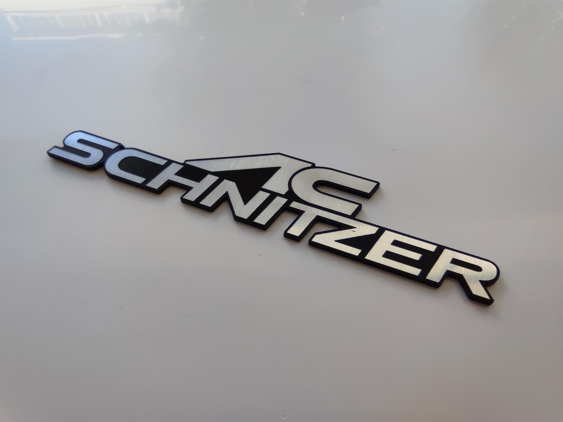 AC Schnitzer logo etiket Gümüş siyah yapıştırma - Görsel 2