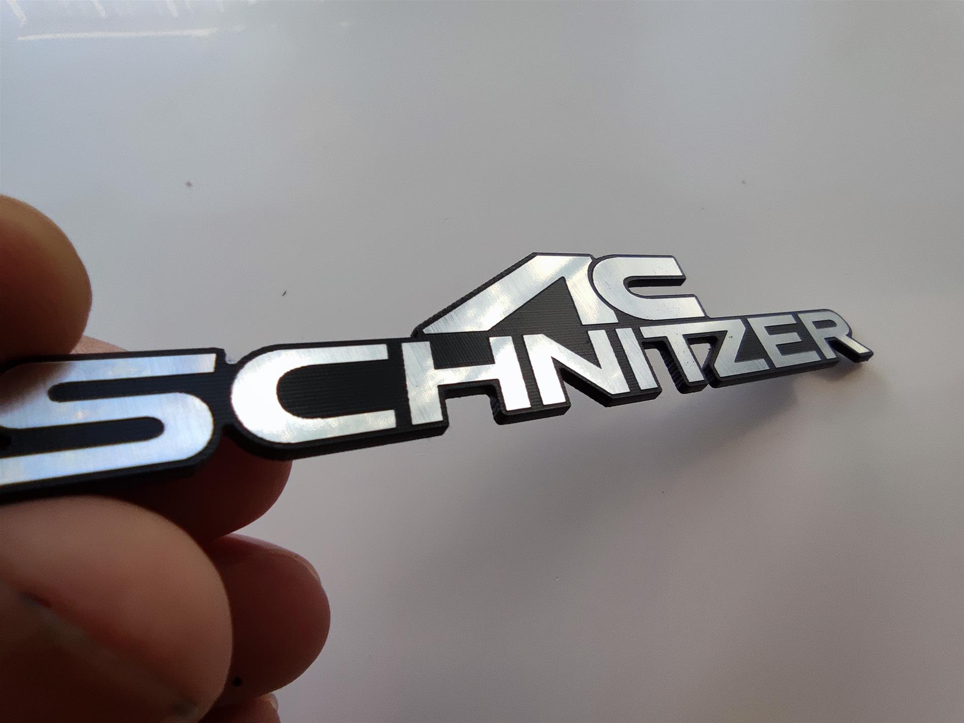 AC Schnitzer logo etiket Gümüş siyah yapıştırma - Görsel 5