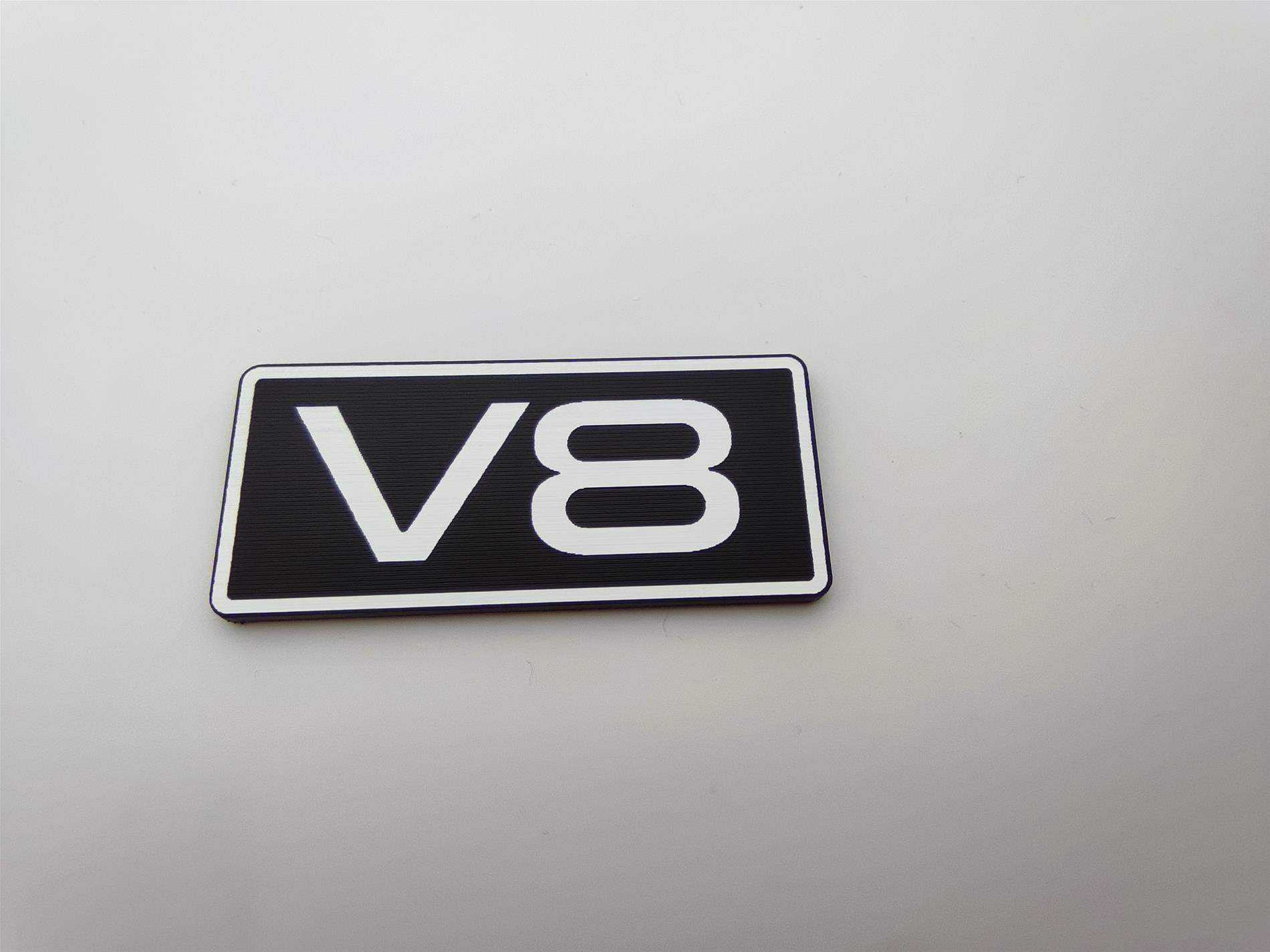 V8 Plastik etiket - Görsel 1