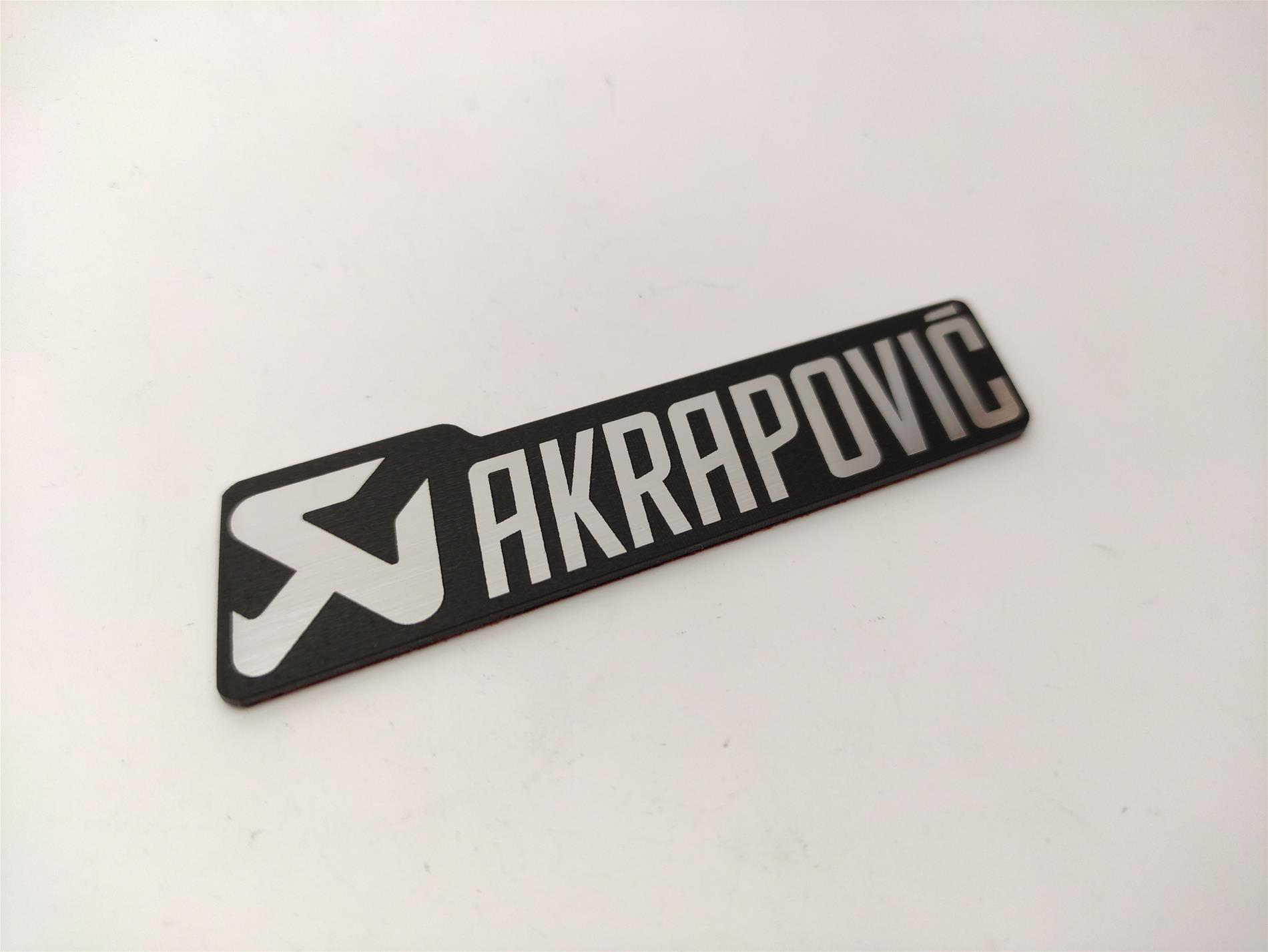 Akrapovic Egzoz Etiketi - Yüksek Kaliteli plasti - Görsel 1