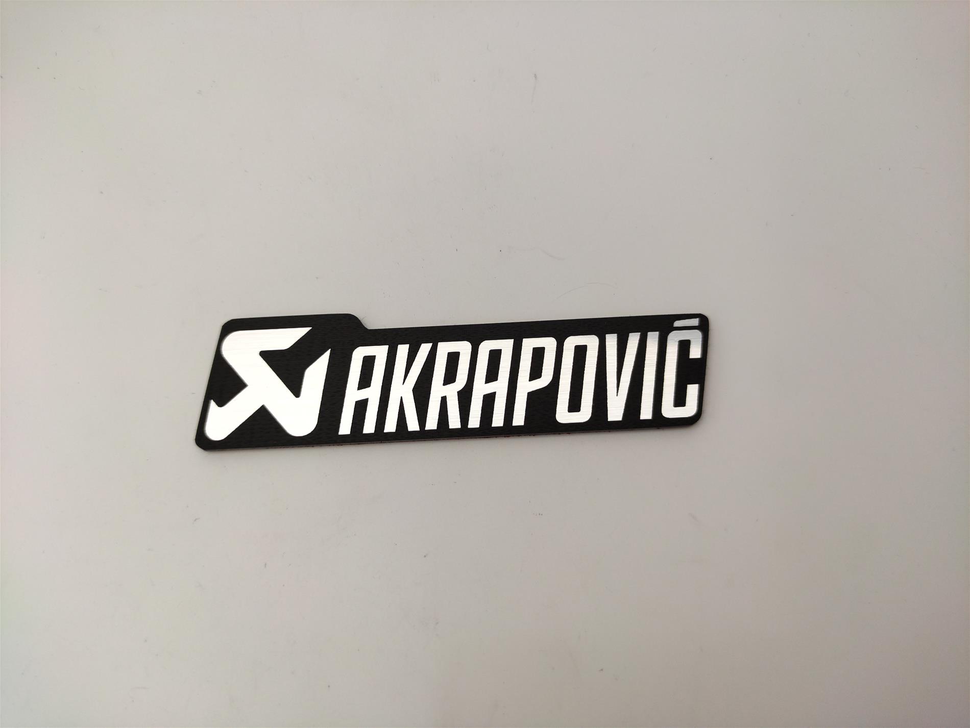 Akrapovic Egzoz Etiketi - Yüksek Kaliteli plasti - Görsel 2