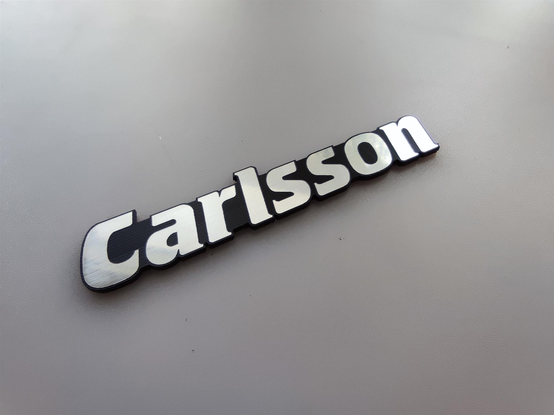 Carlsson Platik etiket Alüminyum Görünümlü - Görsel 1