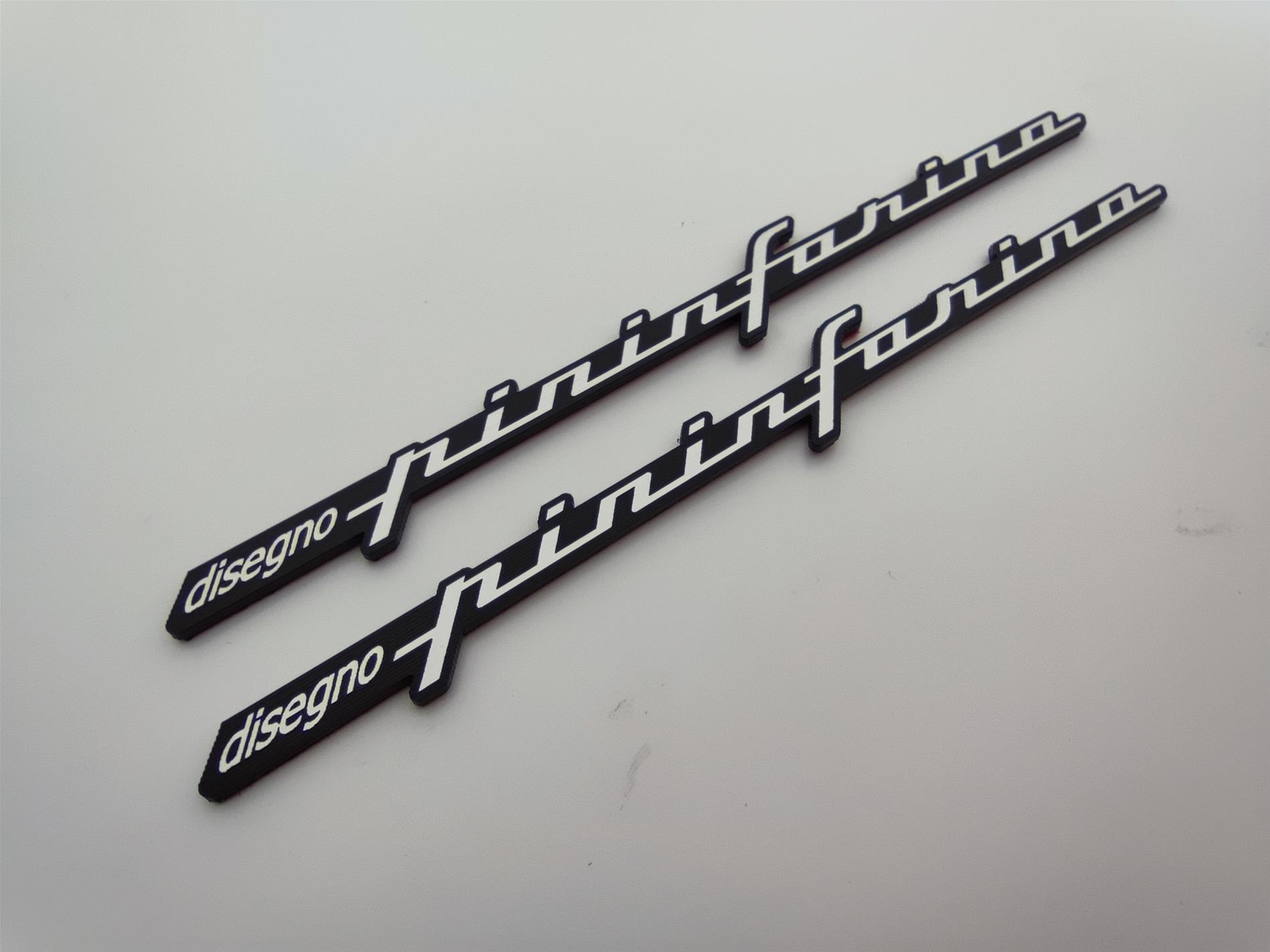 Disegno Pininfarina çamurluk etiketi - Görsel 3