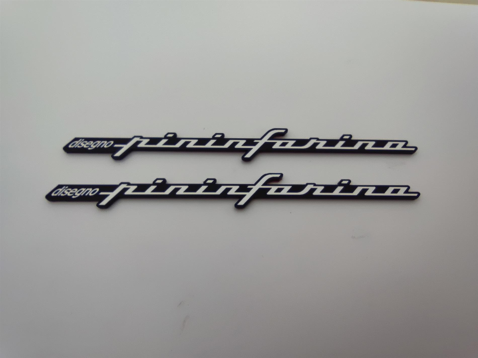 Disegno Pininfarina çamurluk etiketi - Görsel 5