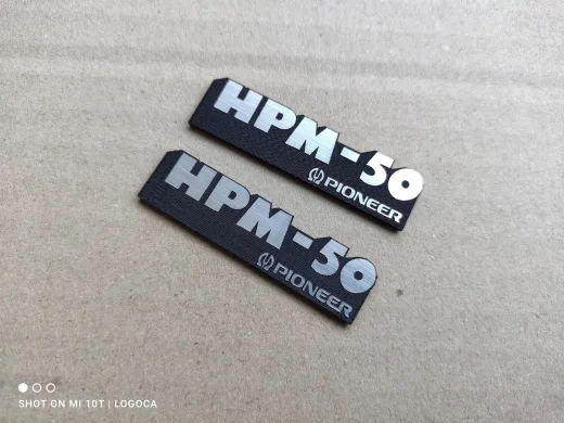 Pioneer HPM-50 Hoparlör Logosu | Vintage Audio | Kaliteli Replika