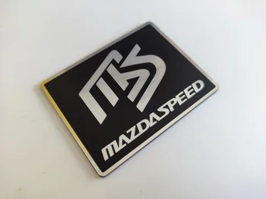 Mazda MS logolu mazdaspeed kart,plaket