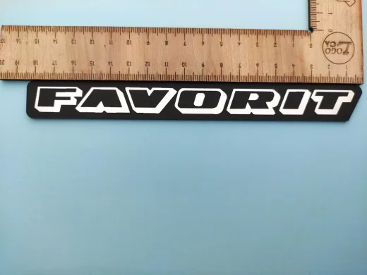 Skoda Favorit Kaporta yazısı