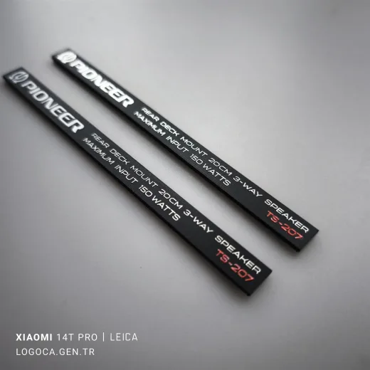 Pioneer ts-207 kapak logo takımı