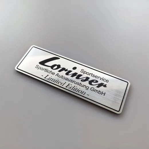 Mercedes Lorinser plaket etiket