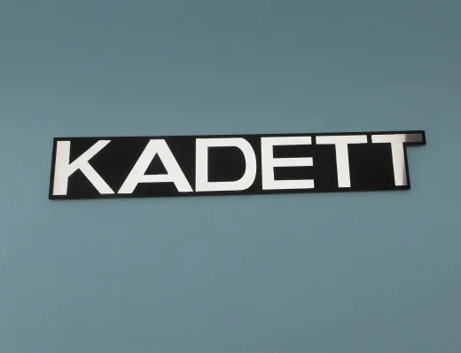 Opel Kadett Alüminyum plastik etiket