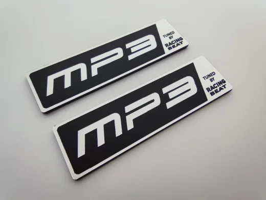 mazda MP3 etiket tuned by racing beat