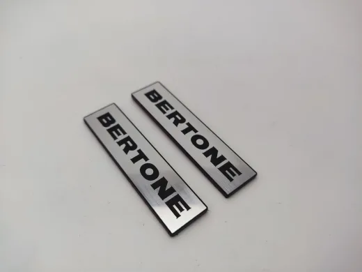 Bertone Tasarım Yazılı Sticker Seti | 2 Adet Araç Oto Modifiye Aksesuar Çıkartma