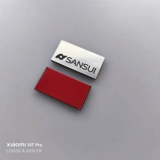 Sansui Dikdörtgen Logo - Yeni Tasarım plastik Etiket