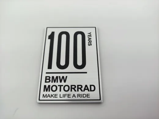Bmw motorrad 100. yıl etiketi Gümüş Renk Make life a ride
