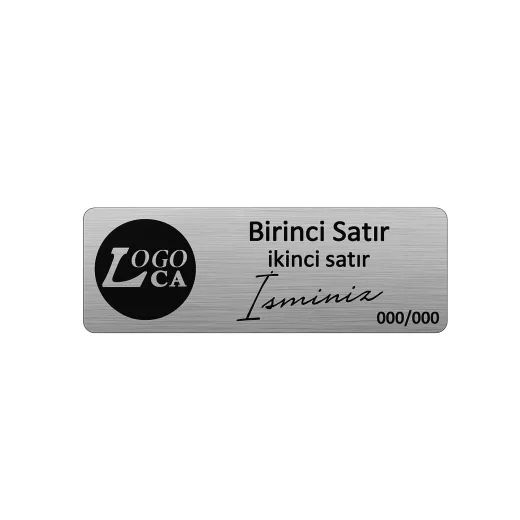 Kişiye Özel İmza Kartı (7,5x2,5cm) - logonuzu Yükleyin