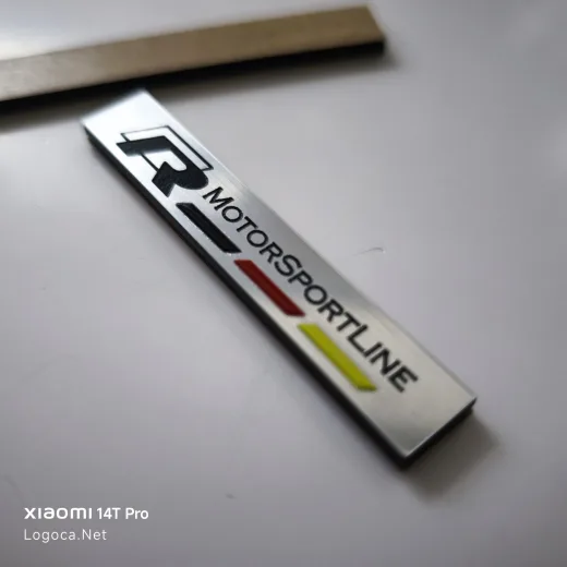 Volkswagen R Motorsport line renkli plastik etiket
