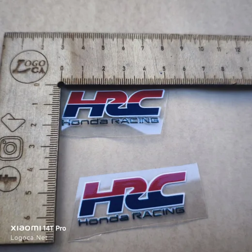 Honda Racing HRC UV Dayanıklı Motosiklet Etiketleri (2'li Set)