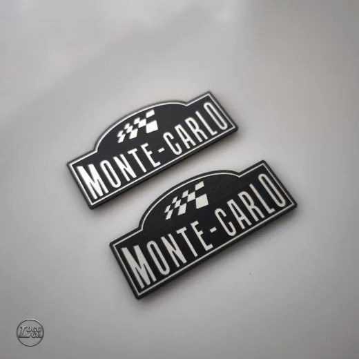 Skoda Monte Carlo Plastik Etiket 2'li Takım