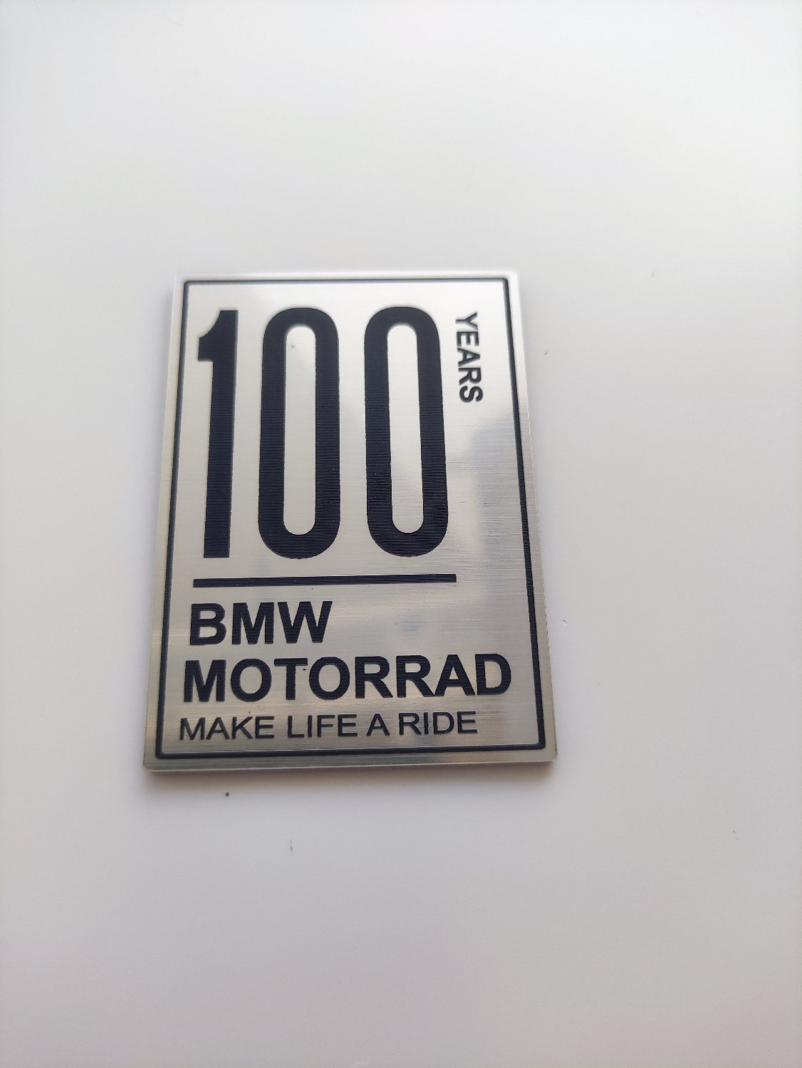 Bmw motorrad 100. yıl etiketi Gümüş Renk Make life a ride - Görsel 6