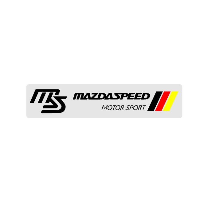 Mazda Araçlar için MS logolu motor sport etiket - Görsel 1