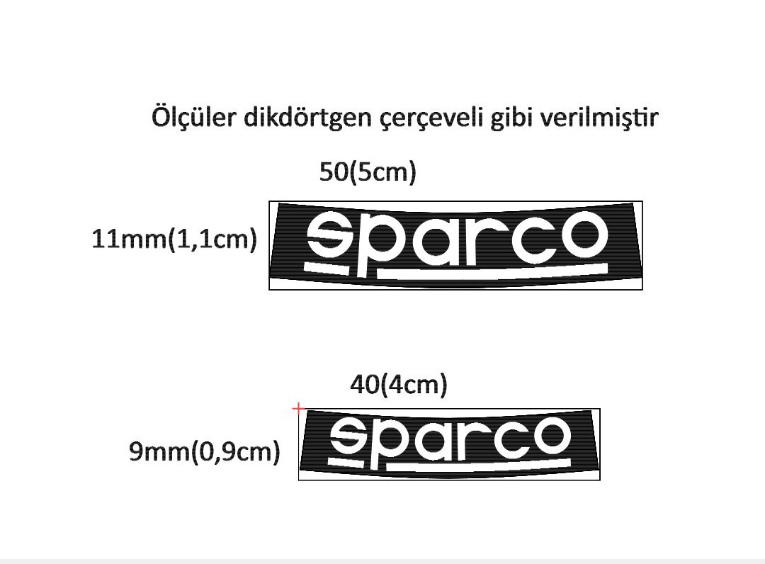 4 adet sparco jant etiketi - Görsel 2