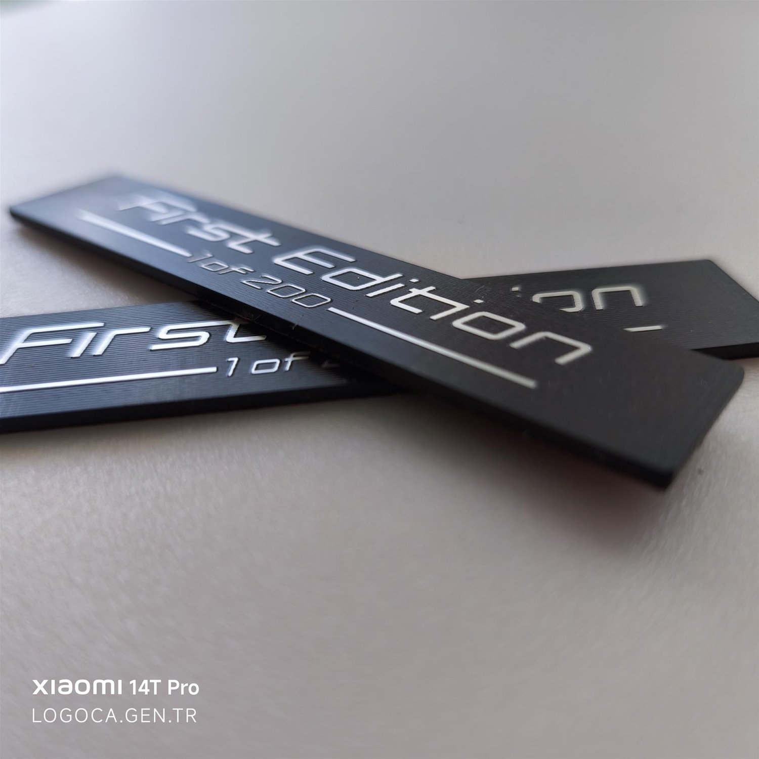 2 adet BMW First Edition Gümüş & Siyah plastik Çıkartma - 10x2cm - Kendinden Yapışkanlı - Görsel 4