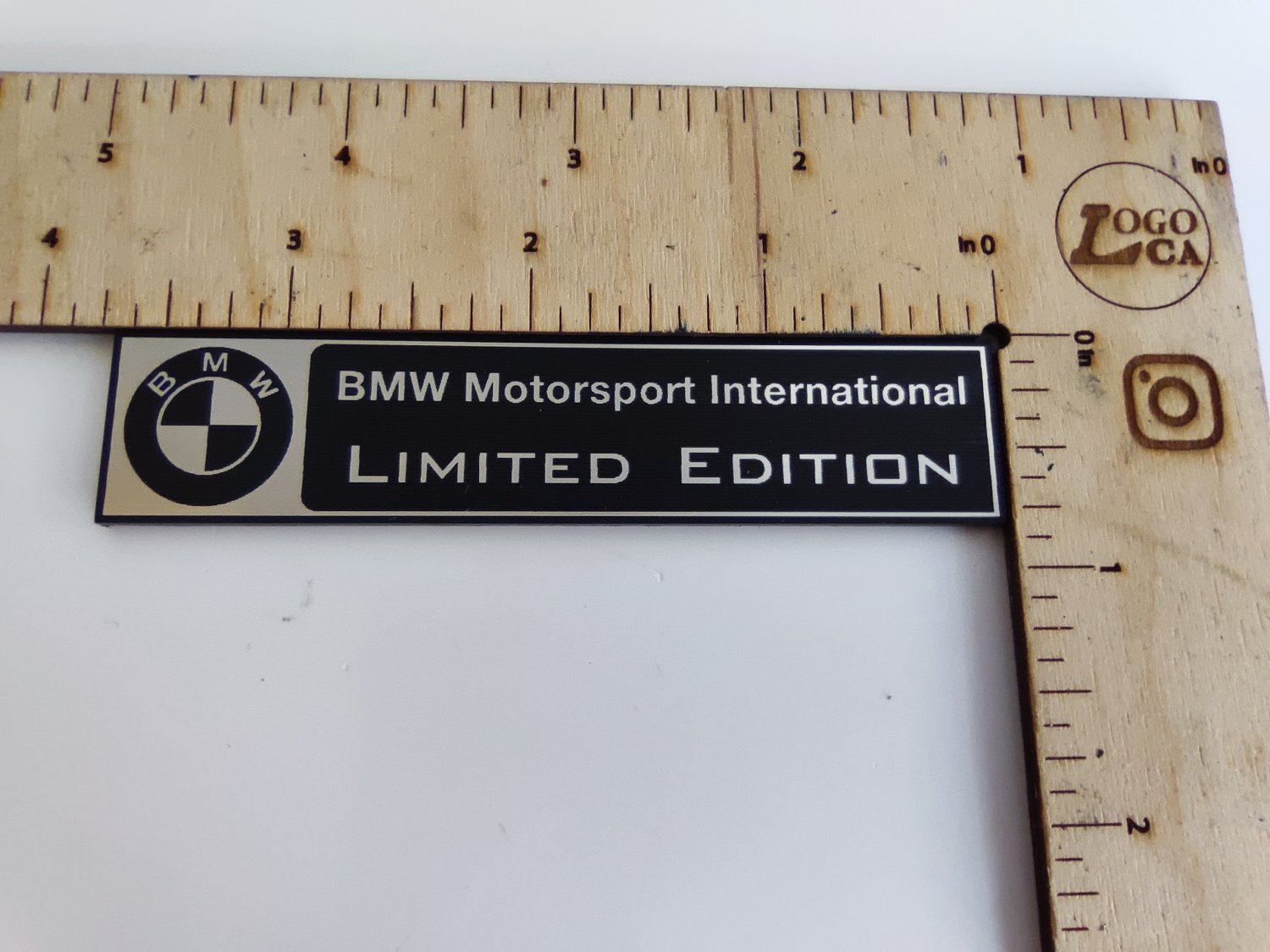 BMW limited special motorsport individual seçenekli siyah üzeri gümüş etiket - Görsel 5