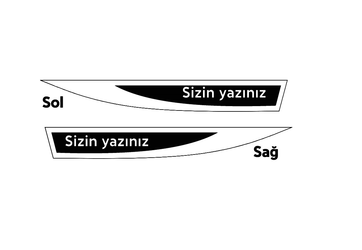 Kişiselleştirilebilir Evrensel Sağ/Sol Çamurluk Bıçağı Seti - Araç Tuning bıçak seti - Görsel 3