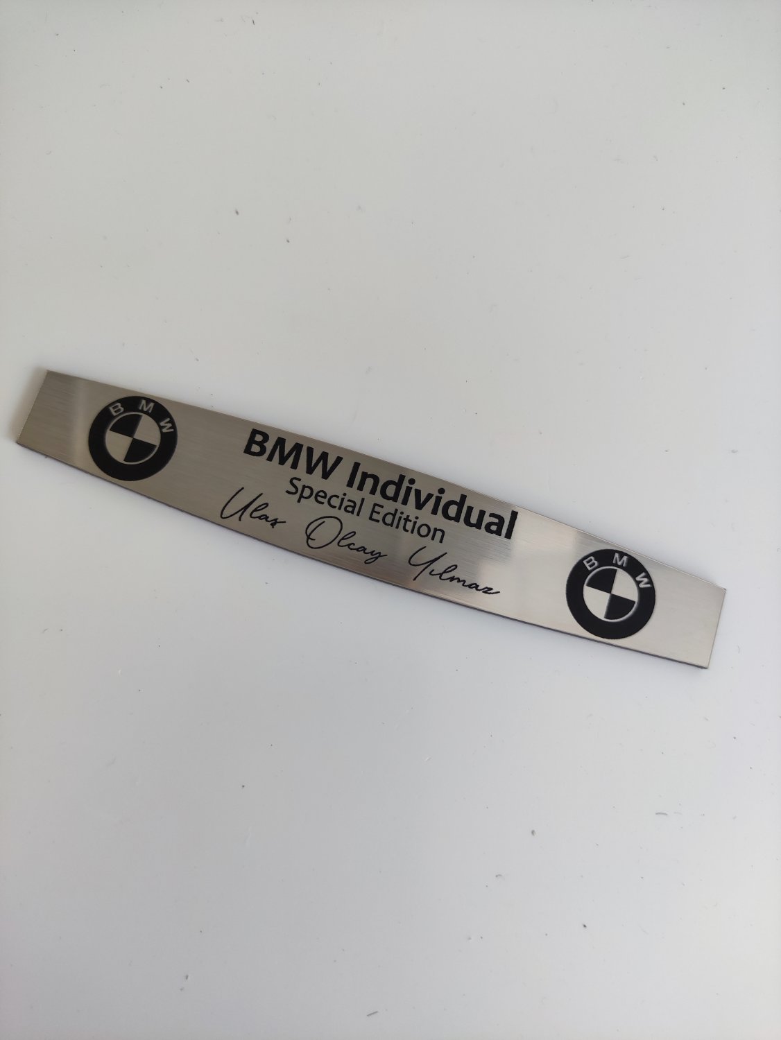 BMW çift logolu dekoratif plastik etiket - Görsel 6