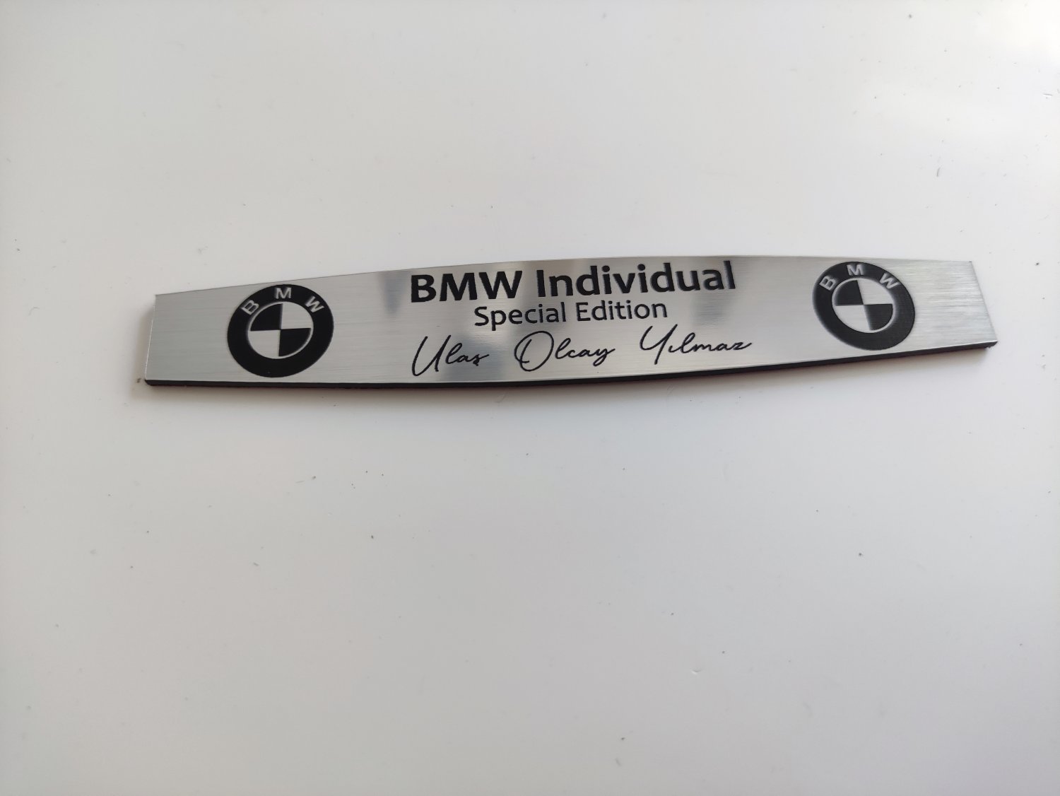 BMW çift logolu dekoratif plastik etiket - Görsel 7