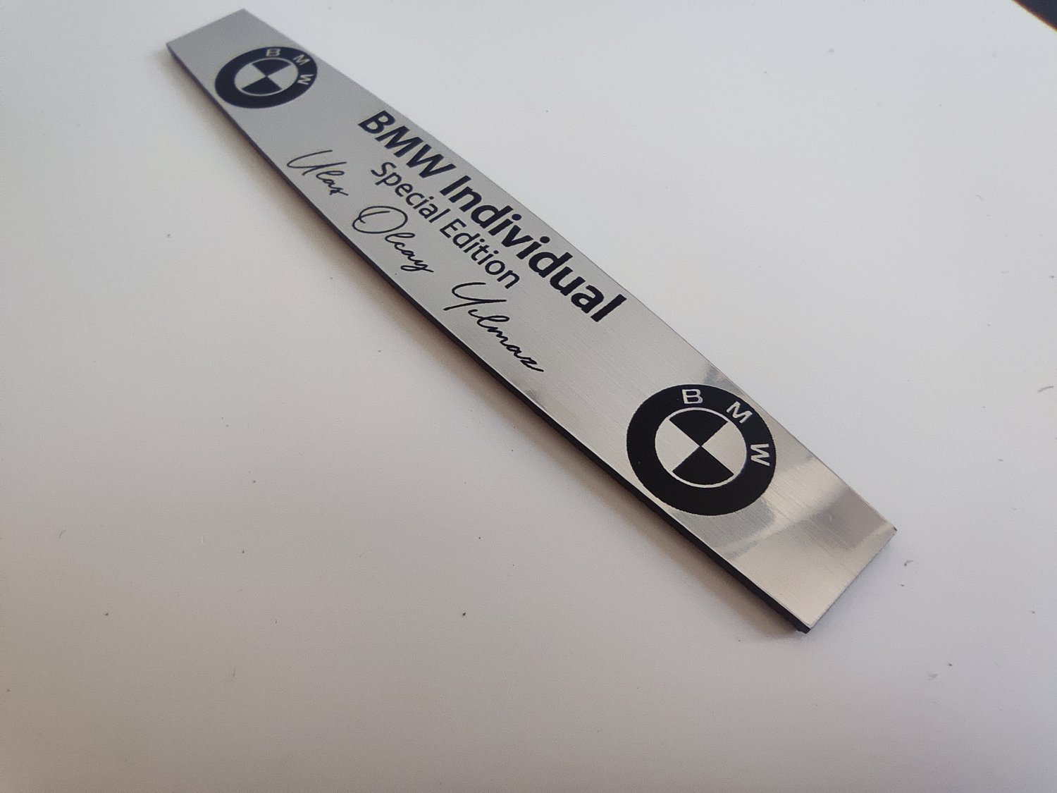 BMW çift logolu dekoratif plastik etiket - Görsel 8