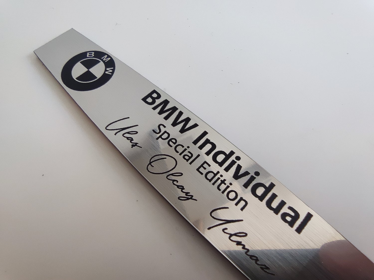 BMW çift logolu dekoratif plastik etiket - Görsel 3