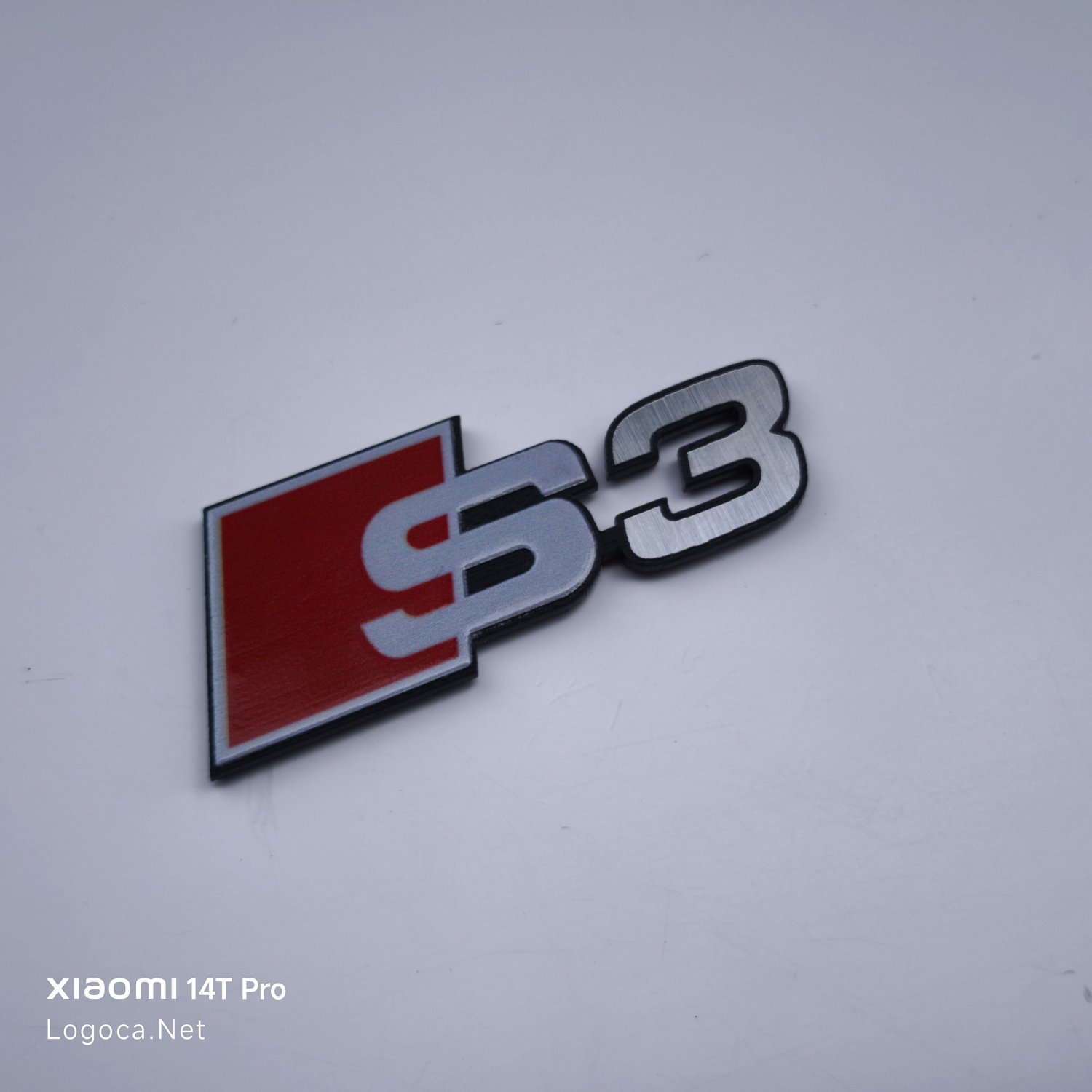 Audi S3 Araç Logosu Amblem Çıkartması - Dayanıklı Plastik - Renkli - Görsel 1
