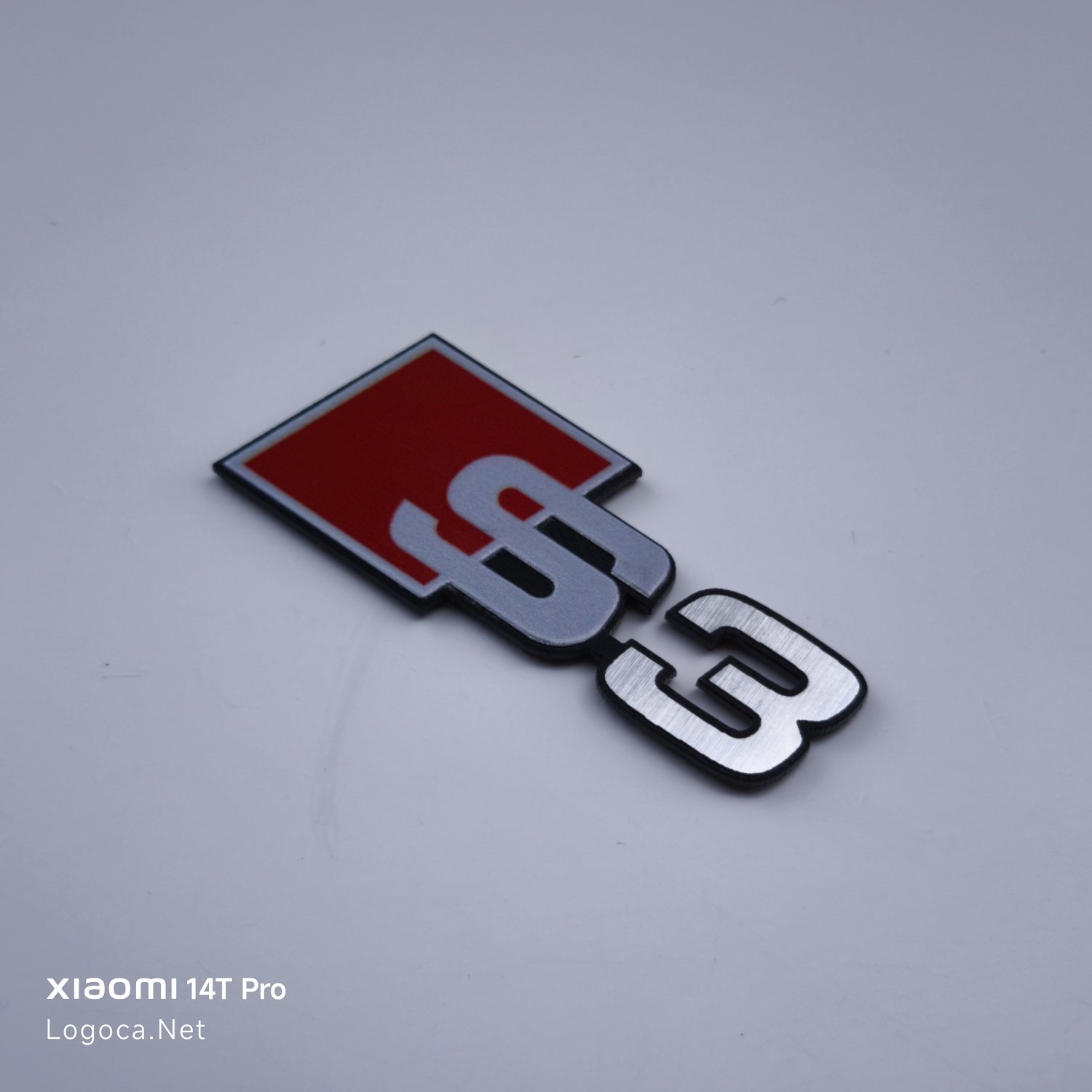 Audi S3 Araç Logosu Amblem Çıkartması - Dayanıklı Plastik - Renkli - Görsel 2