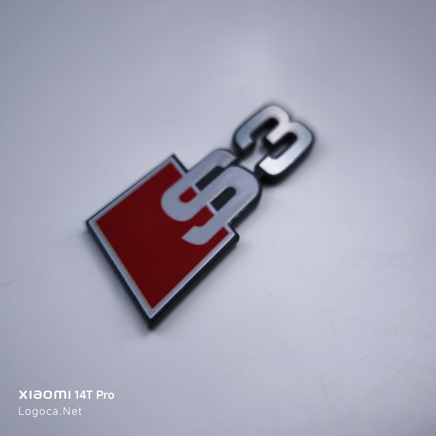Audi S3 Araç Logosu Amblem Çıkartması - Dayanıklı Plastik - Renkli - Görsel 3