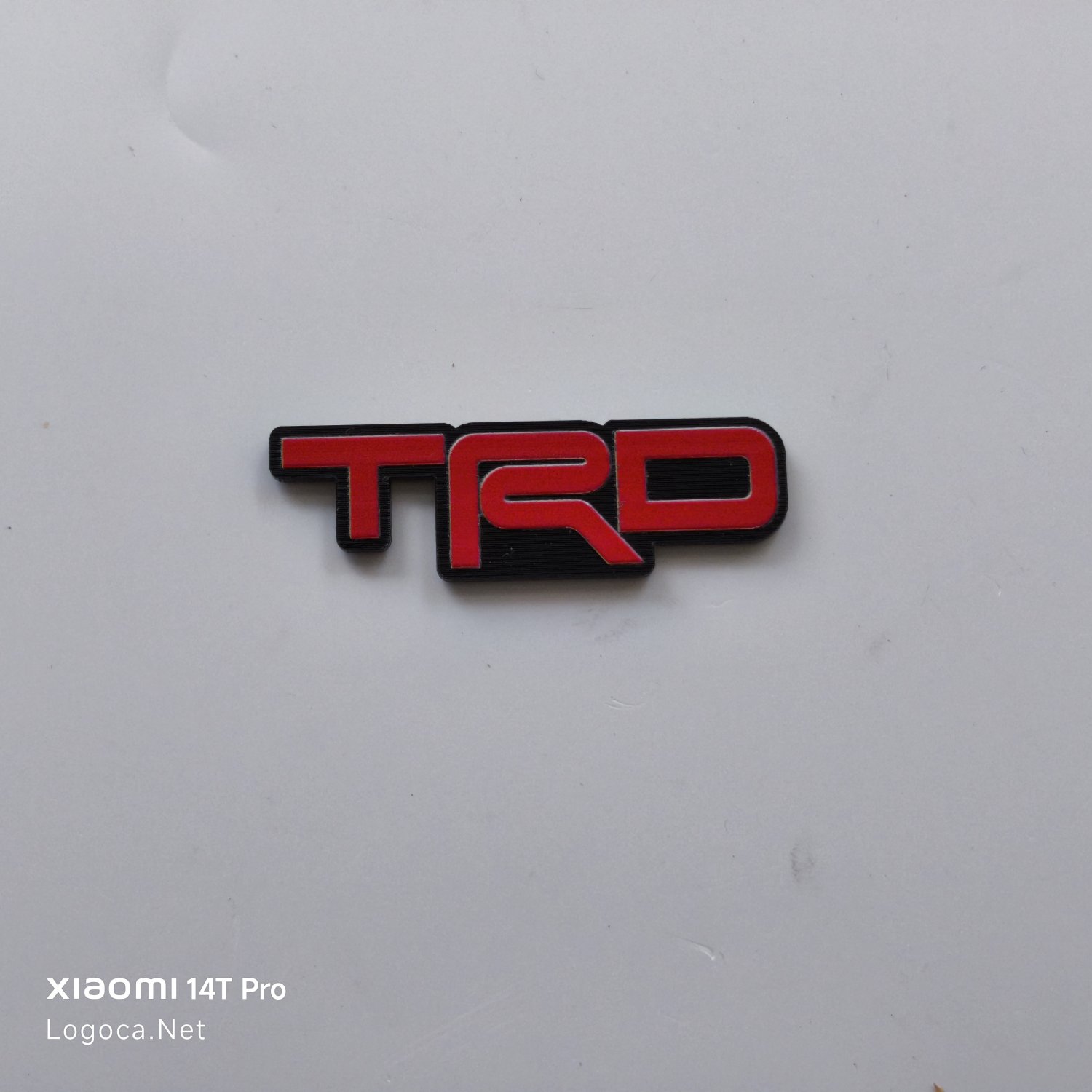 Toyota TRD Kırmızı Siyah Kabartmalı 3D Logo Amblem Sticker - Görsel 4