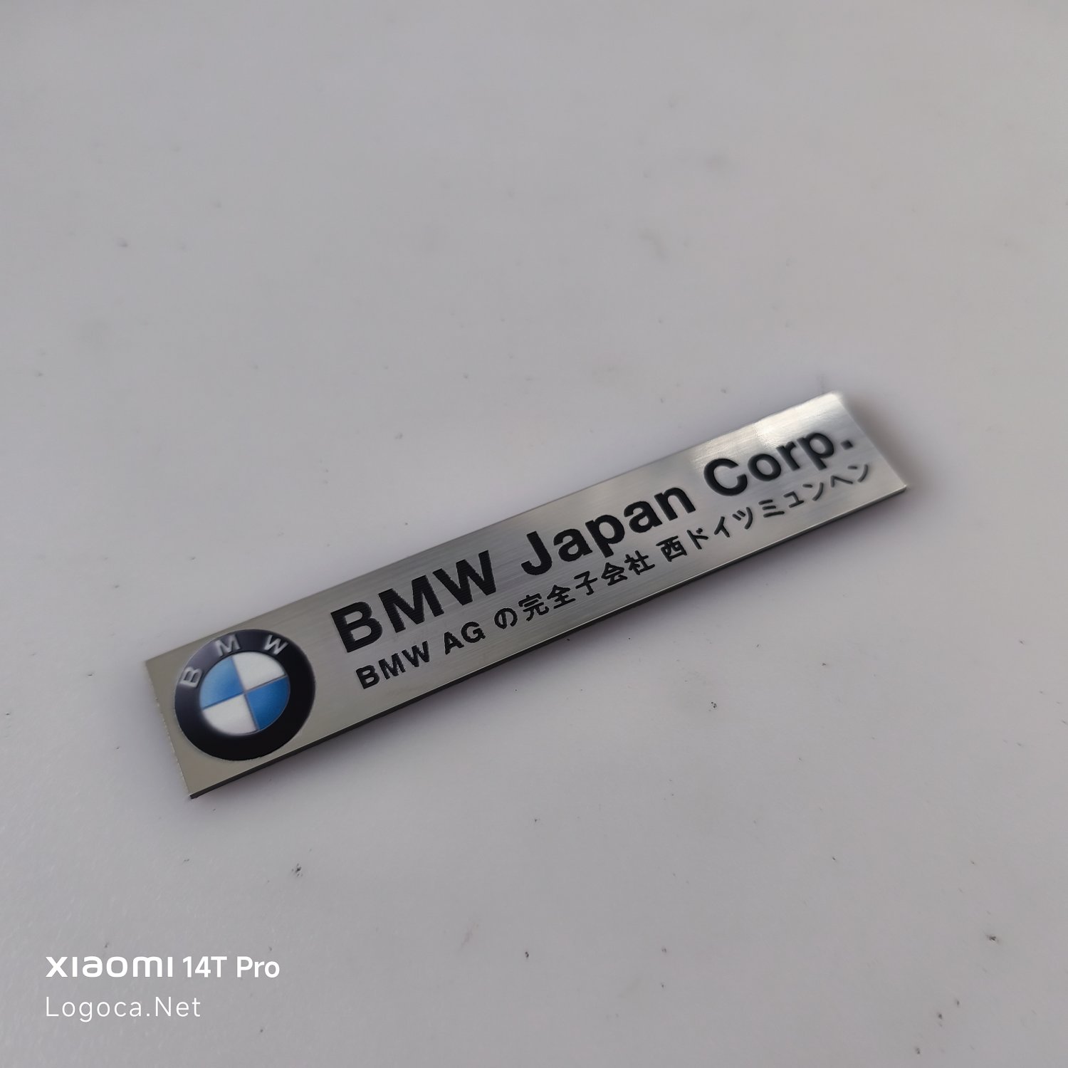 BMW Japan Corp BMW Ag plastik etiket - Görsel 1