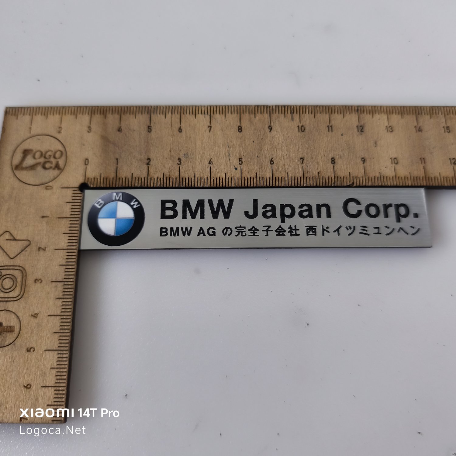 BMW Japan Corp BMW Ag plastik etiket - Görsel 6