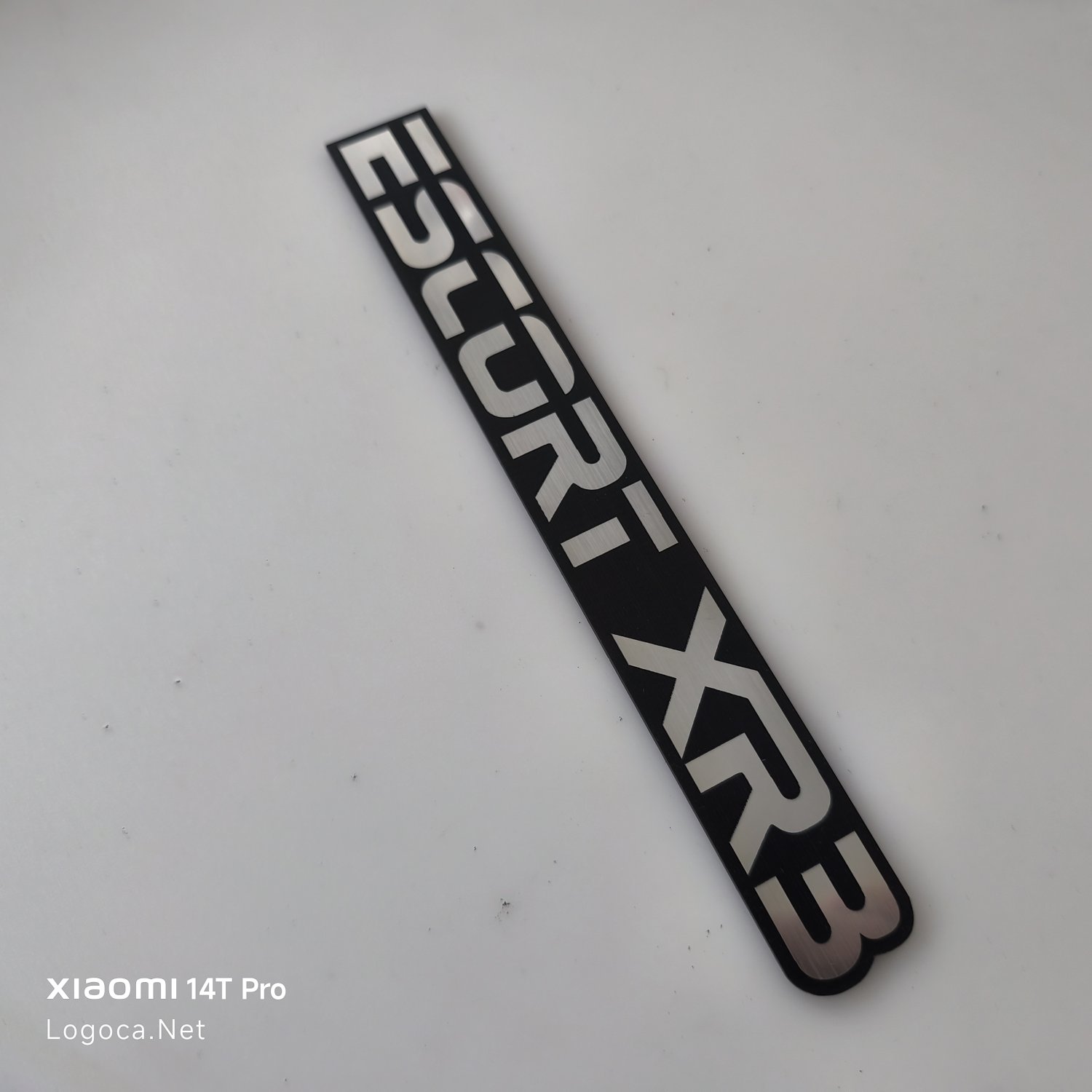 Ford Escort XR3 Tek Parça Bagaj Amblemi | XR3 Yazısı Logo Sticker - Görsel 5