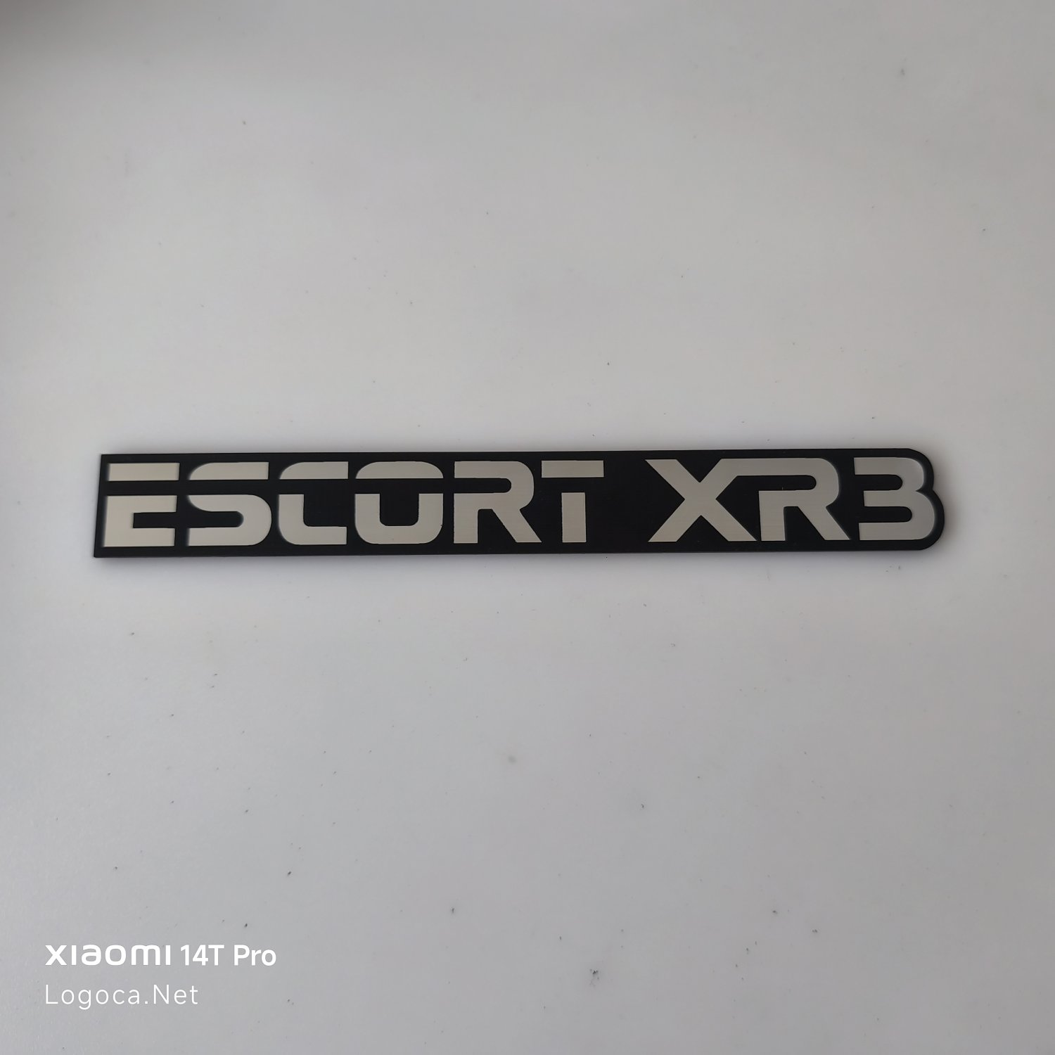 Ford Escort XR3 Tek Parça Bagaj Amblemi | XR3 Yazısı Logo Sticker - Görsel 6