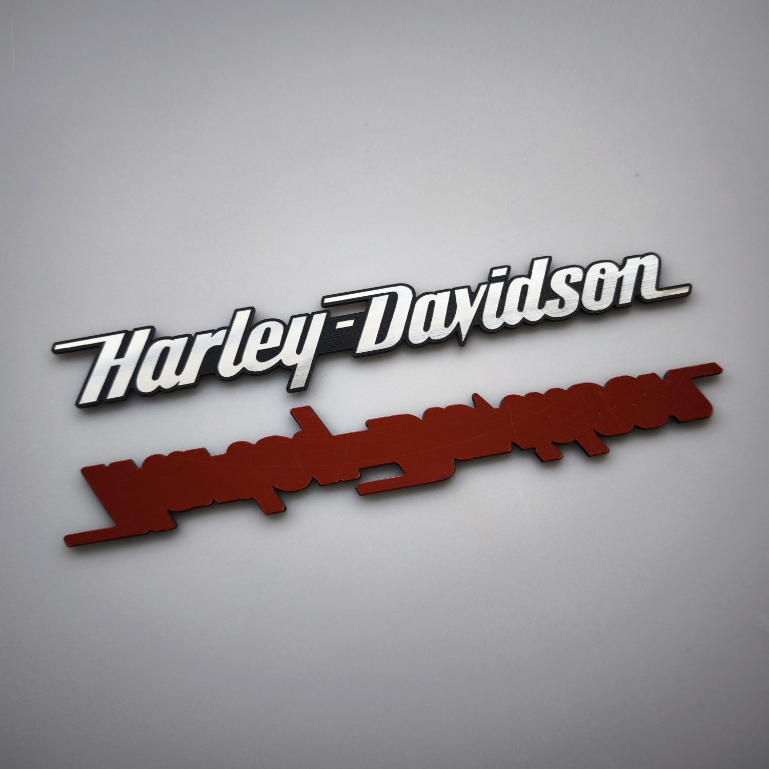 Harley Davidson Plastik Depo Yazısı 1 Adet  - Görsel 1