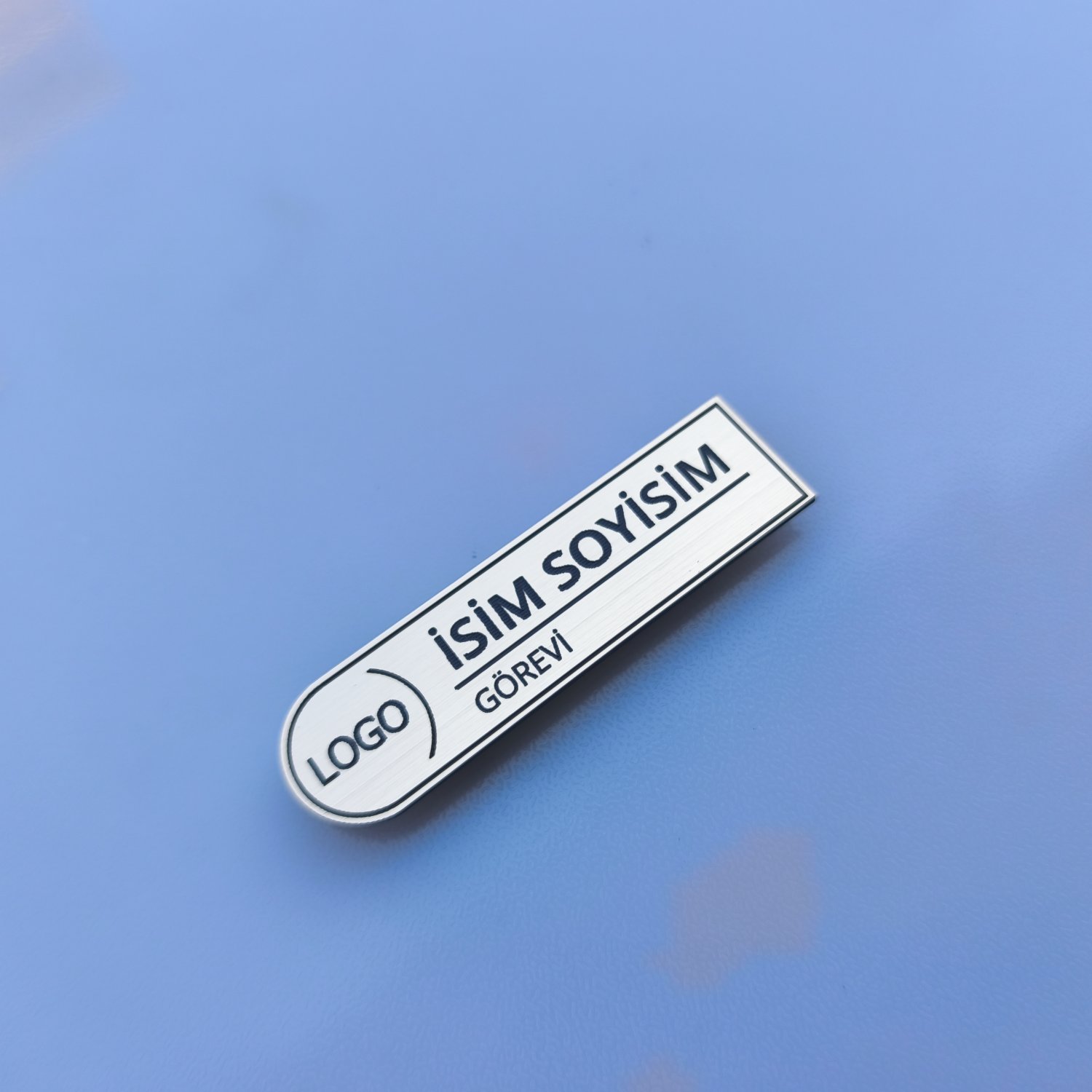 Özelleştirilebilir Şık Mıknatıslı Yaka Kartı 7,5x2cm - Pratik ve Zarif Çözüm için Hemen Tasarla - Görsel 7